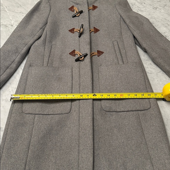 J. Crew Women's Wool Blend Melton Toggle Coat Jacket in Gray - Picture 7 of 12